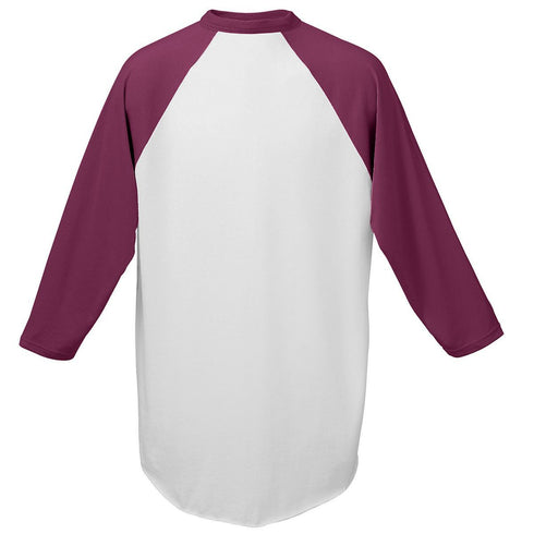 Augusta Sportswear Youth Baseball Jersey (421-C), Color 'White/Maroon'